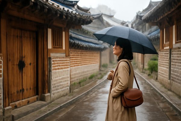 전주 여행 우천 대안은 어떻게 잡는 것이 좋을까요? 관련 AI 생성 예시 이미지