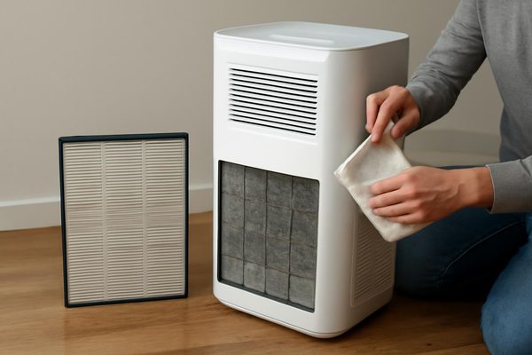 공기청정기 관리 주기 실용 가이드: 무엇을 얼마나 자주 봐야 할까요 관련 AI 생성 예시 이미지