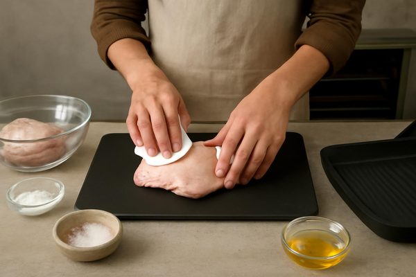 닭고기 구이 조리 순서 알아둘 점 관련 AI 생성 예시 이미지