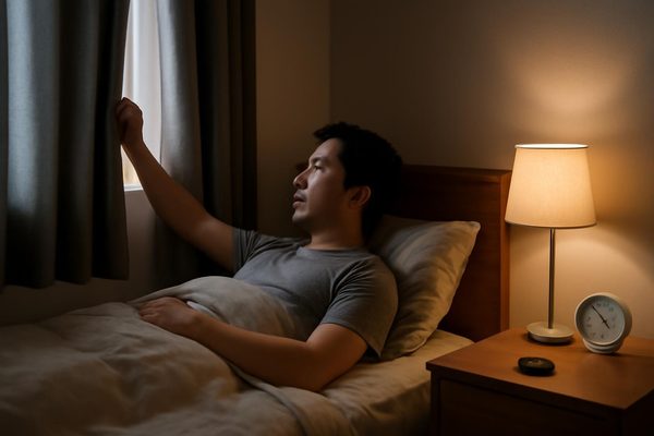 취침 환경을 조용하고 편안하게 만드는 방법 관련 AI 생성 예시 이미지