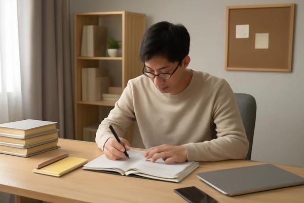공부와 업무에서 체크 기준이 달라지는 이유 관련 AI 생성 예시 이미지