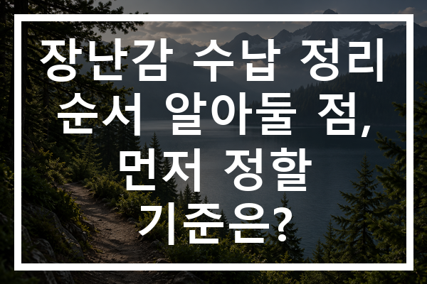 장난감 수납 정리 순서 알아둘 점, 먼저 정할 기준은?