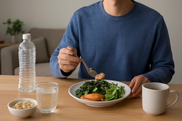 야식 습관을 줄이고 싶을 때 현실적인 방법 관련 AI 생성 예시 이미지